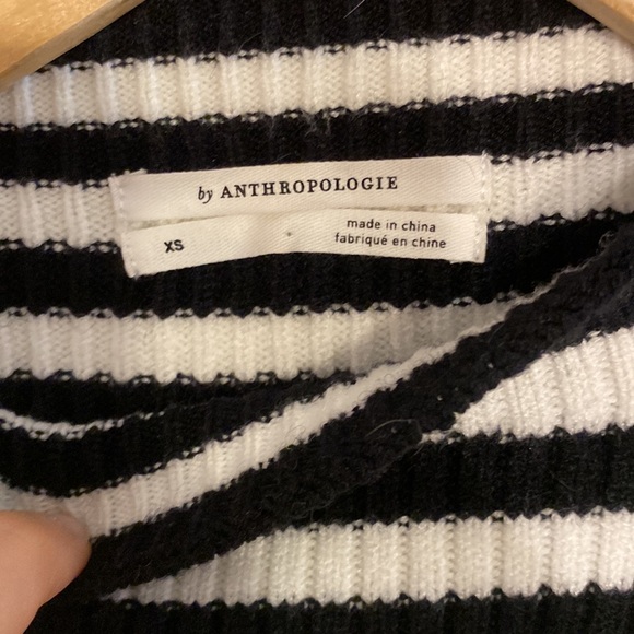 Anthropologie black and white striped sweater xs - Picture 4 of 5